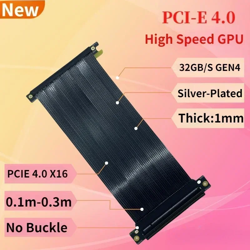 Cabo de extensão de placa gráf - Itx Gpu Riser Pcie 4.0 16X avaliação e preço